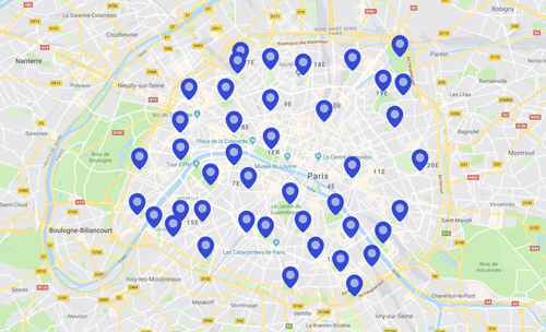 Paris map