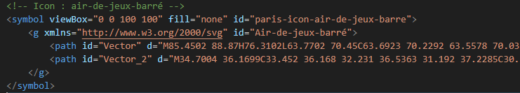 Icône Air de jeux barre