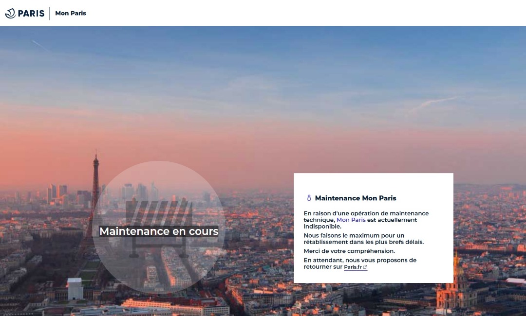 Page de maintenance